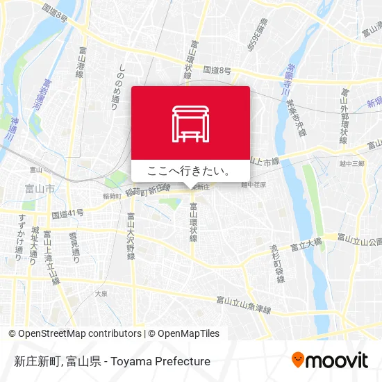 新庄新町地図