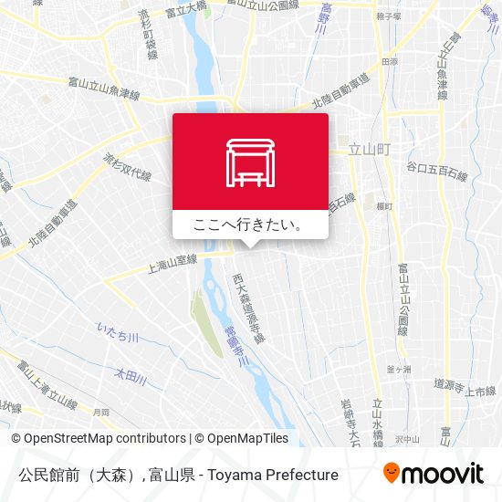公民館前（大森）地図