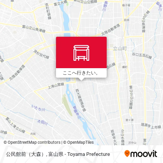 公民館前（大森）地図
