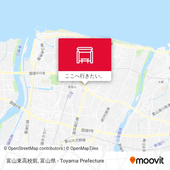 富山東高校前地図