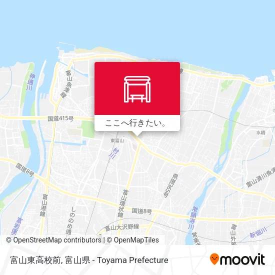 富山東高校前地図