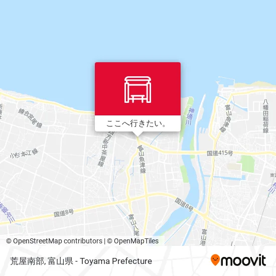 荒屋南部地図
