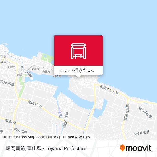 堀岡局前地図