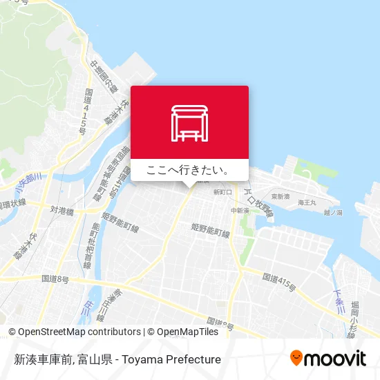 新湊車庫前地図