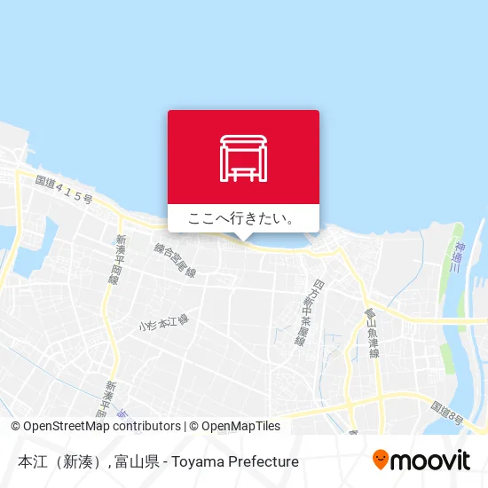 本江（新湊）地図