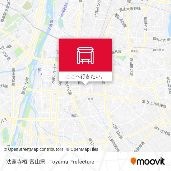 法蓮寺橋地図