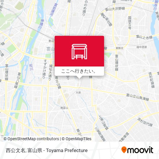 西公文名地図