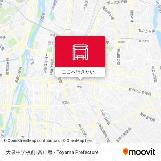 大泉中学校前地図