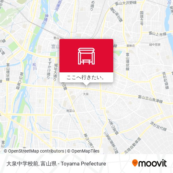 大泉中学校前地図