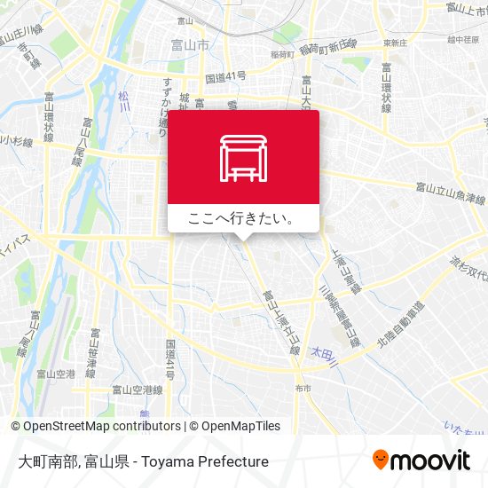 大町南部地図