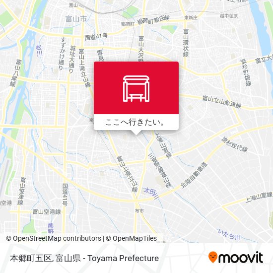 本郷町五区地図