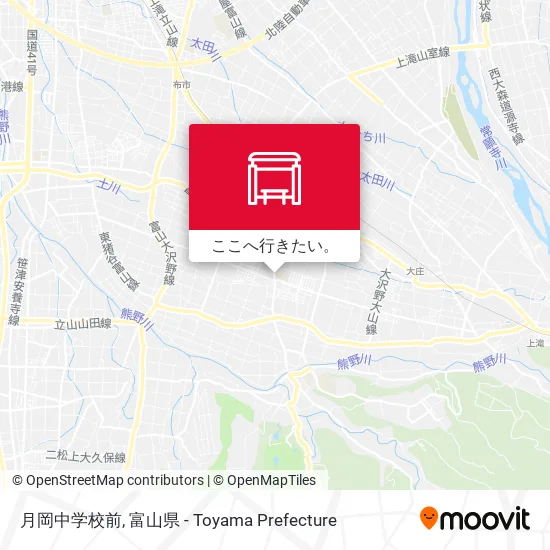 月岡中学校前地図