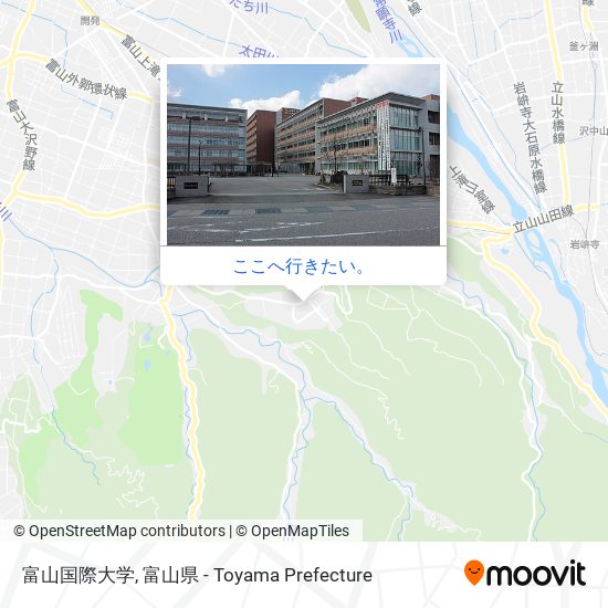 富山国際大学地図