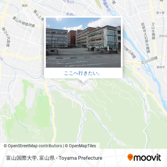 富山国際大学地図