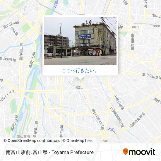 南富山駅前地図