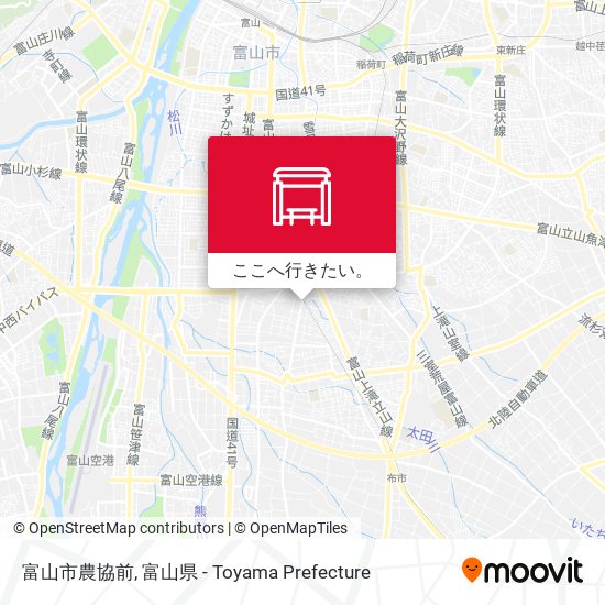 富山市農協前地図