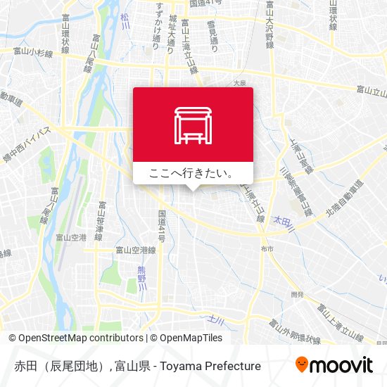 赤田（辰尾団地）地図