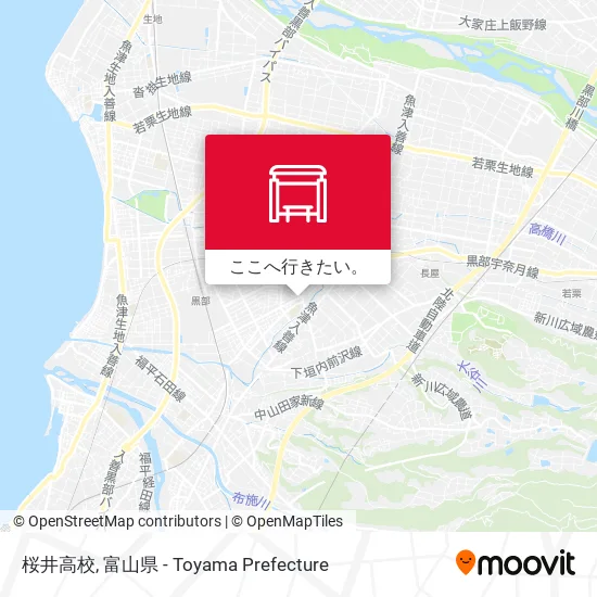桜井高校地図