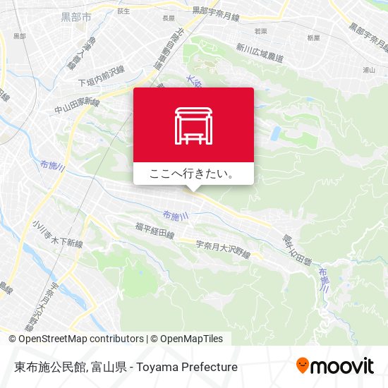 東布施公民館地図