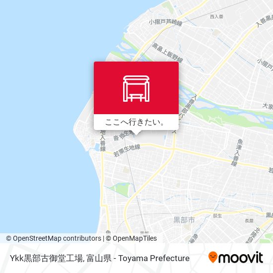 Ykk黒部古御堂工場地図