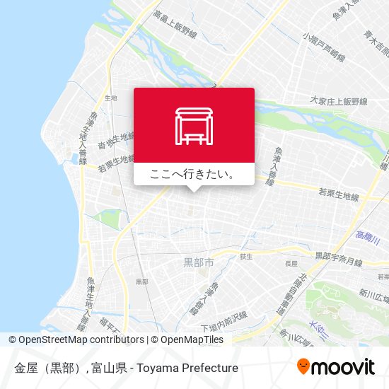 金屋（黒部）地図