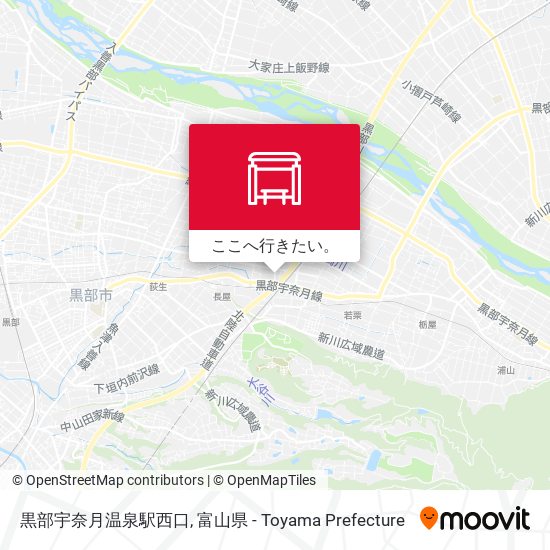 黒部宇奈月温泉駅西口地図
