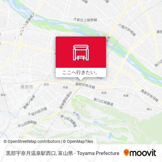黒部宇奈月温泉駅西口地図