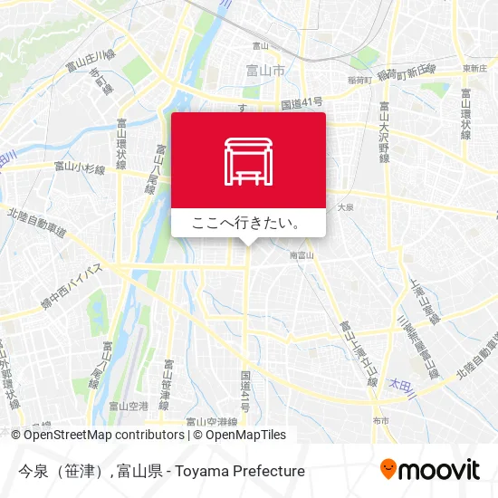 今泉（笹津）地図