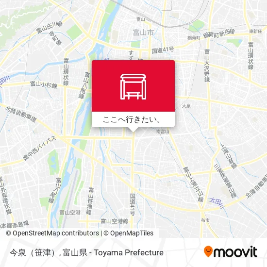 今泉（笹津）地図