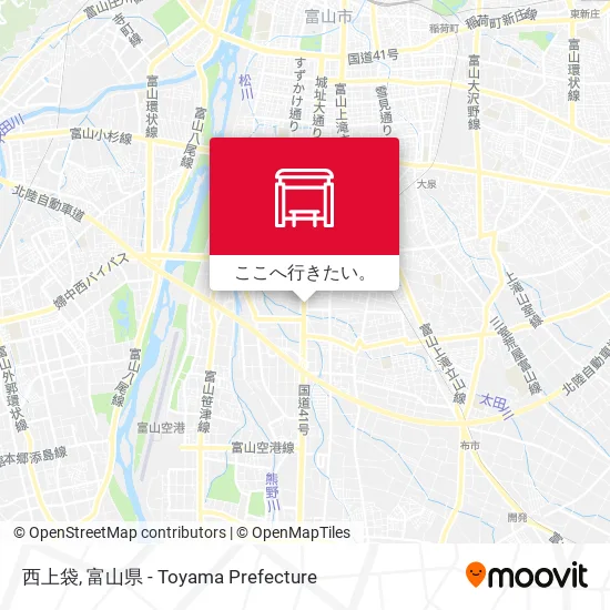 西上袋地図