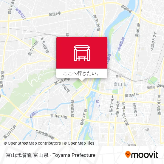 富山球場前地図