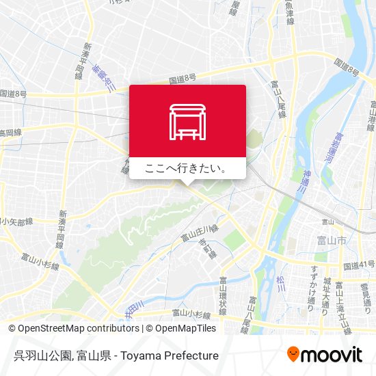 呉羽山公園地図