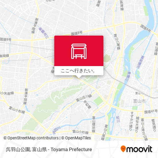呉羽山公園地図