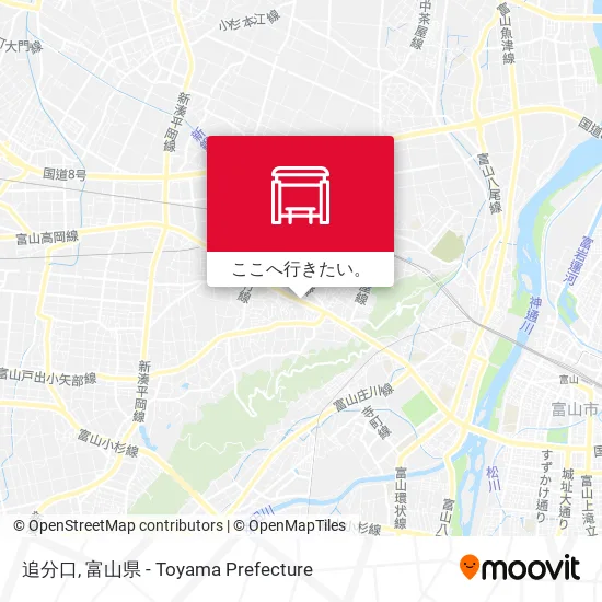 追分口地図