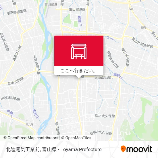 北陸電気工業前地図