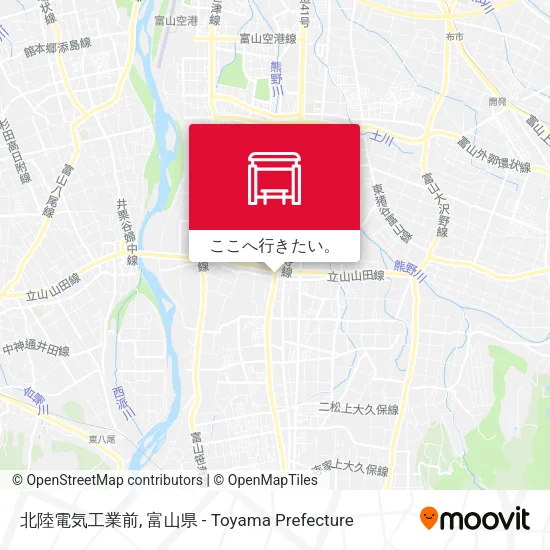 北陸電気工業前地図