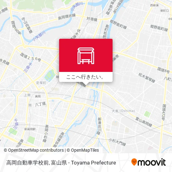 高岡自動車学校前地図