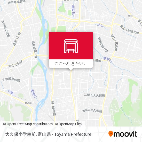 大久保小学校前地図