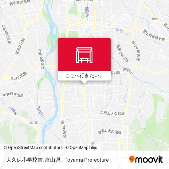 大久保小学校前地図