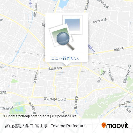 富山短期大学口地図