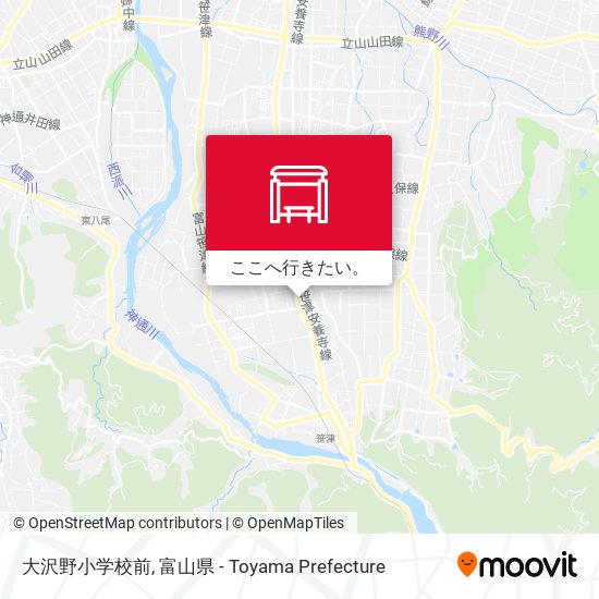 大沢野小学校前地図