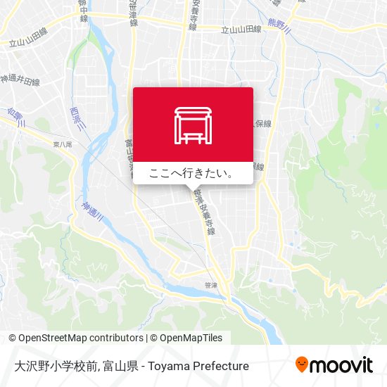 大沢野小学校前地図