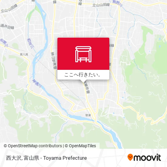 西大沢地図
