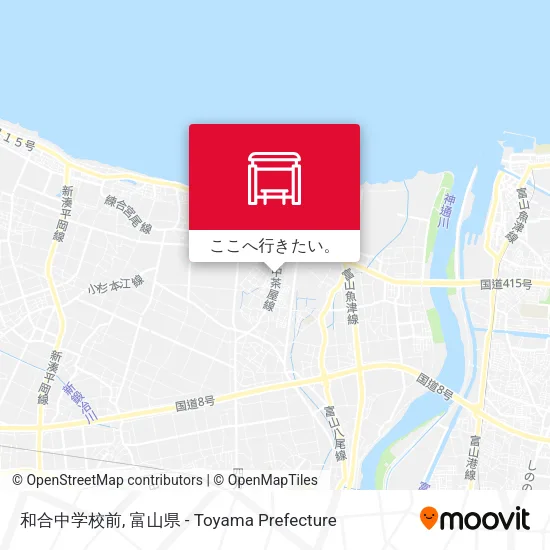 和合中学校前地図