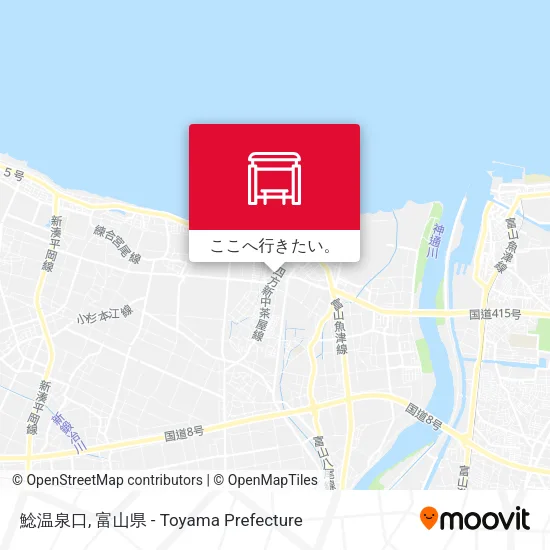 鯰温泉口地図