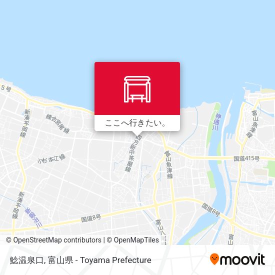 鯰温泉口地図