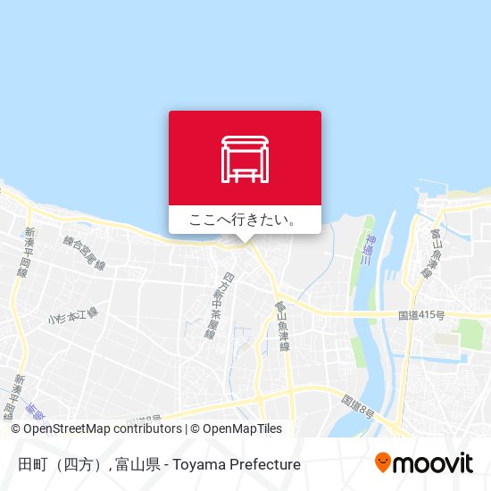 田町（四方）地図