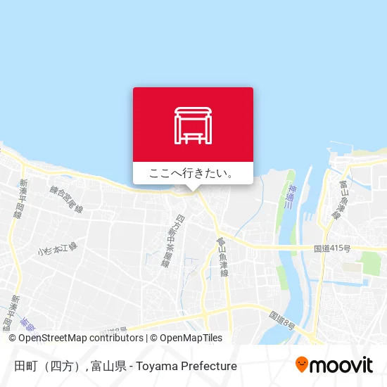 田町（四方）地図