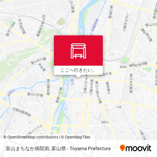 富山まちなか病院前地図