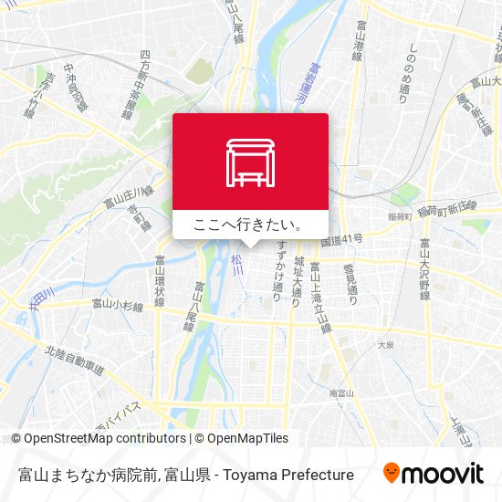 富山まちなか病院前地図